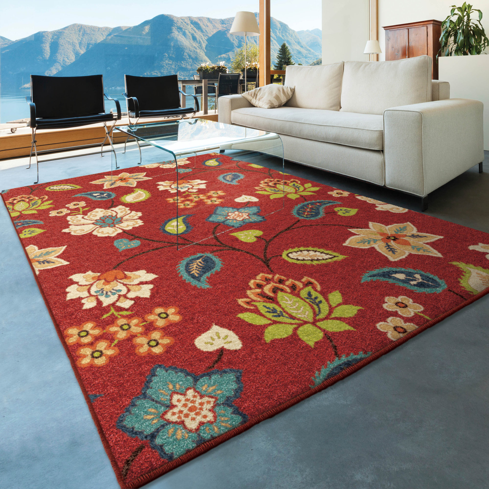 Threadbind Lymon Red Indoor/Outdoor Area Rug & Reviews Wayfair